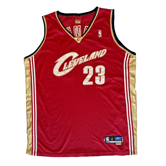 CLEVELAND CAVALIERS LEBRON JAMES ROOKIE JERSEY 2003-2004 REEBOK SZ 56 4XL VTG - Picture 1 of 9